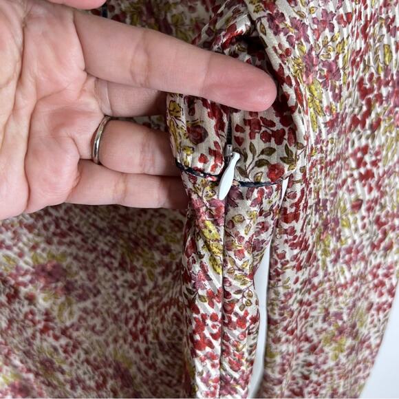 NEW Doen Bellflower Maxi Dress Sz XS  Clay Floral   100% Silk - Picture 7 of 11